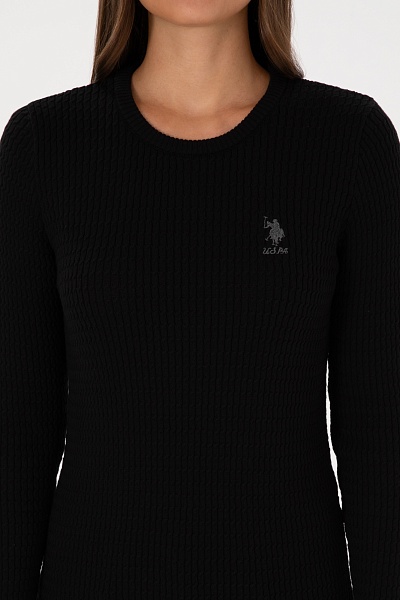 Джемпер из хлопка с косами приталенный - G082SZ0TK0KARLA_BSK25 Кофта жен. (VR046, M)