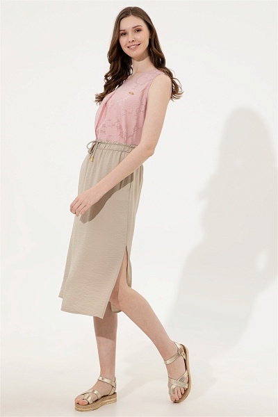 Юбка миди на кулиске - G082SZ0980EVELIN Юбка жен. (VR027, 34)