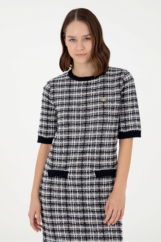 Платье мини твидовое - G082SZ0TE0HAZIL Платье жен. (VR033, XS)