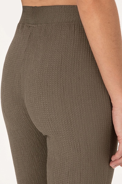 Спортивные брюки клешенные из жатого материала - G082SZ0OP0SELENA Брюки спорт. жен. (VR052, 2XS)