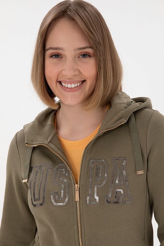 Толстовка на молнии с капюшоном - G082SZ0820SW0125 Толстовка жен. (VR052, S)