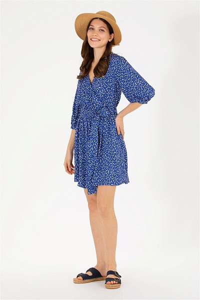 Платье мини из вискозы с узором - G082SZ0320ELISE Платье жен. (VR045, 36)