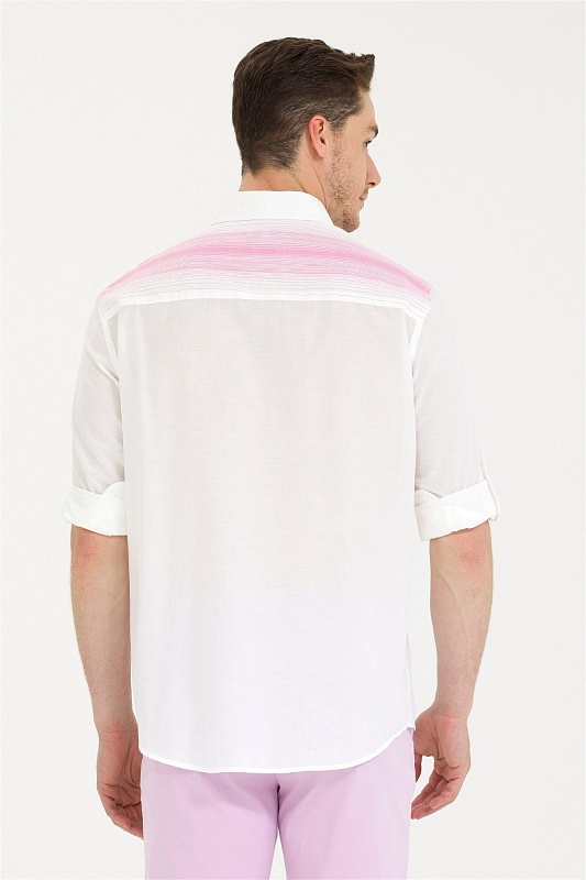 Рубашка из хлопка с принтом свободная - G081SZ0040ORADOS Сорочка муж. (VR041, 2XL)