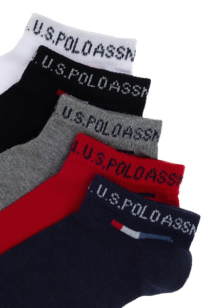 Носки хлопковые короткие, 5 пар - A083SZ013P02EC02_IY25 Носки муж. детс. (VR033, 9X)