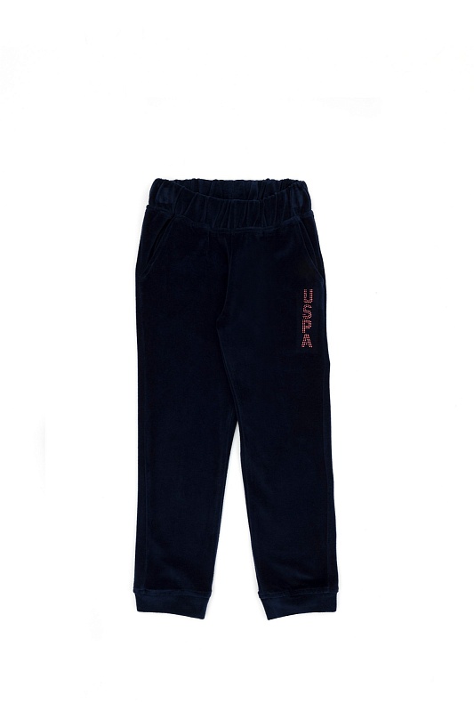 Спортивные брюки велюровые для девочек - G084SZ0OP0RETU Брюки спорт. жен. детс. (VR033, 7_8)