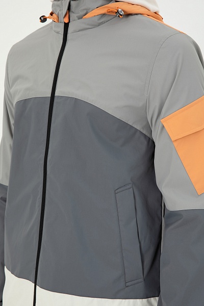 Ветровка с несъемным капюшоном - G081SZ0MS0SCAT-S Куртка муж. (VR024, 48)