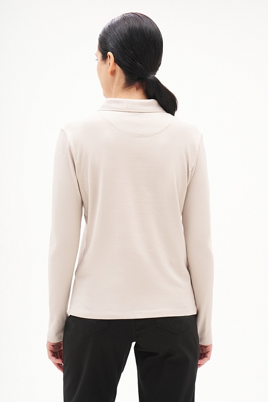 Поло с длинным рукавом из хлопка - G082SZ0820ART_TPG_SK025 Толстовка жен. (VR049, 2XS)