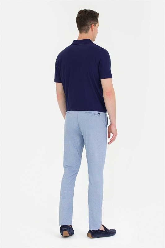 Брюки с поясом на резинке зауженные - G081SZ0780BONHAR_P Брюки муж. (VR032, 33)