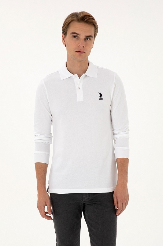 Поло с длинным рукавом из хлопка - G081SZ0820TP01SK025 Толстовка муж. (VR013, M)