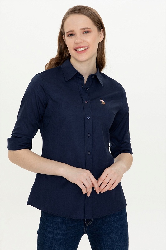 Рубашка из хлопка приталенная - G082SZ0040CRISCOLOR22Y Сорочка жен. (VR033, 36)