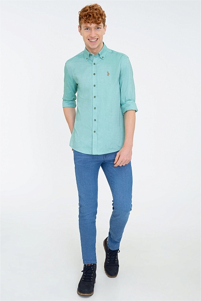 Рубашка классическая приталенная - G081SZ0040CEDCOLOR021K Сорочка муж. (VR054, XS)