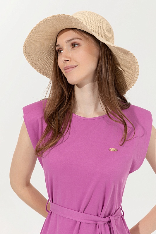 Платье мини из модала с подплечниками - G082SZ0750FAYIK Платье жен. (VR037, S)