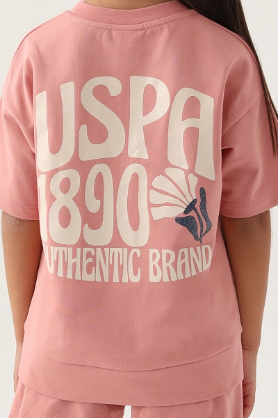 Футболка с карманами и шорты для девочек - G084SZ0HF0US1808 Костюм дом. жен. детс. (VR041, 10_11)