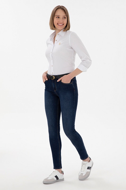 Рубашка из смесового хлопка приталенная - G082SZ0040CRISY025Y Сорочка жен. (VR013, 40)