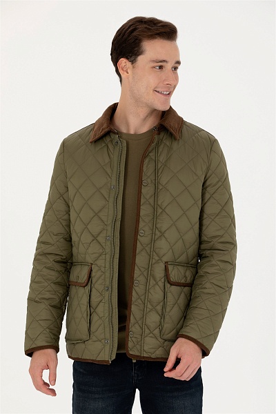 Куртка стеганая с отложным воротником - G081SZ0MS0NUCK23K Куртка муж. (VR027, 48)
