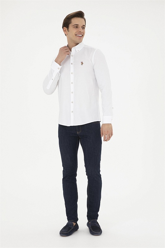 Рубашка из хлопка приталенная - G081SZ0040CEDCOLOR024Y Сорочка муж. (VR013, 3XL)