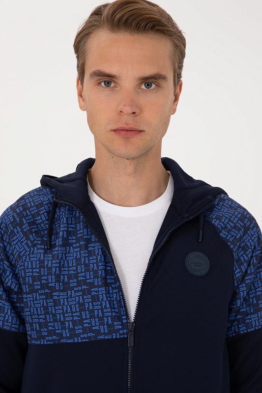 Толстовка на молнии с капюшоном - G081SZ0820S_GENHAS Толстовка муж. (VR033, XS)