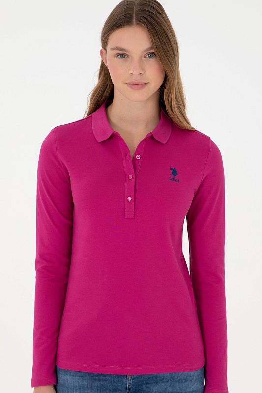 Поло с длинным рукавом из хлопка - G082SZ0820TPG_SK024 Толстовка жен. (VR023, XS)