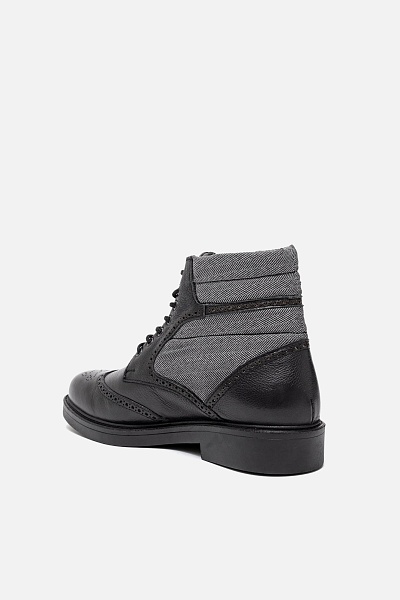 Ботинки комбинированые кожаные на шнурках - S081SZ0330K22FRANS Обувь муж. (VR046, 45)