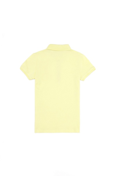 Футболка-поло из хлопка c принтом на планке для девочек - G084SZ0110TP01-IY023 Футболка жен. детс. (VR004, 6_7)