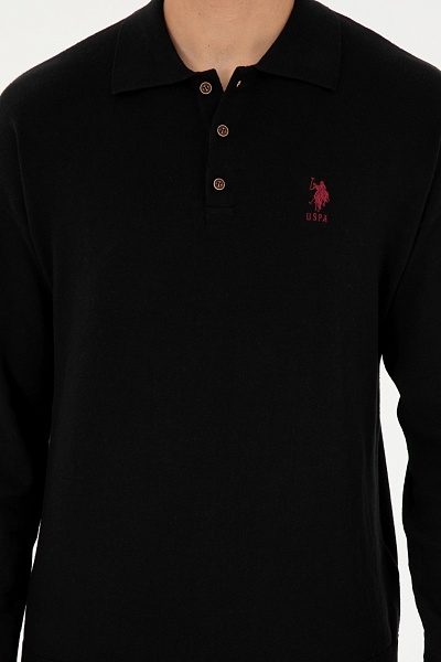 Поло с длинным рукавом трикотажное из хлопка - G081SZ0TK0POLO24K_E Кофта муж. (VR046, L)