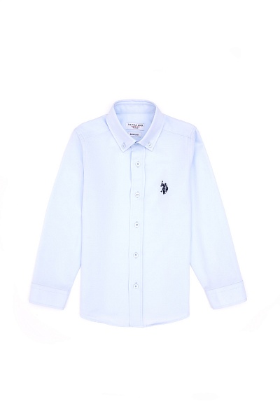 Рубашка хлопковая для мальчиков - G083SZ0040E_METOKIDS25K Сорочка муж. детс. (VR003, 13_14)