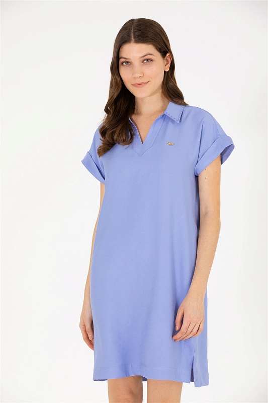 Платье из вискозы с коротким рукавом - G082SZ0320HECAR Платье жен. (VR036, 32)