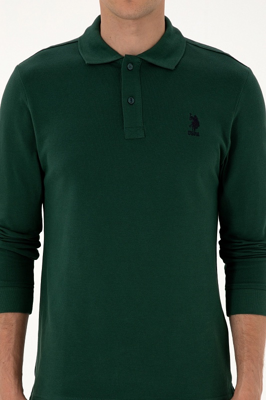 Поло с длинным рукавом из хлопка - G081SZ0820TP01SK025 Толстовка муж. (VR079, S)