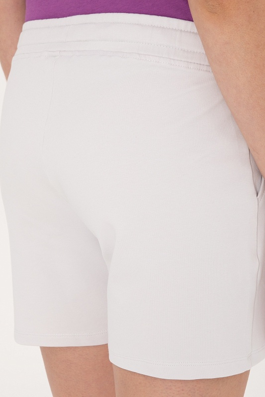 Шорты спортивные из хлопка с вышитым логотипом - G082SZ0OS0DOTIH25 Брюки спорт. жен. (VR001, XS)
