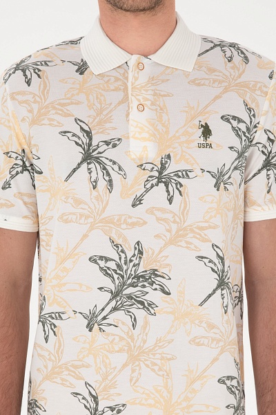 Футболка-поло из хлопка с принтом - G081SZ0110WALO Футболка муж. (VR013, L)