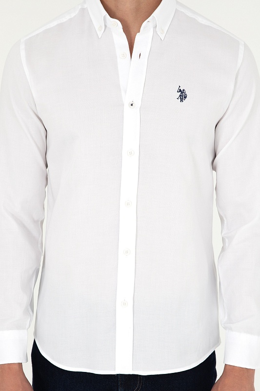Рубашка из хлопка приталенная - G081SZ0040CEDRO024K Сорочка муж. (VR013, 4XL)