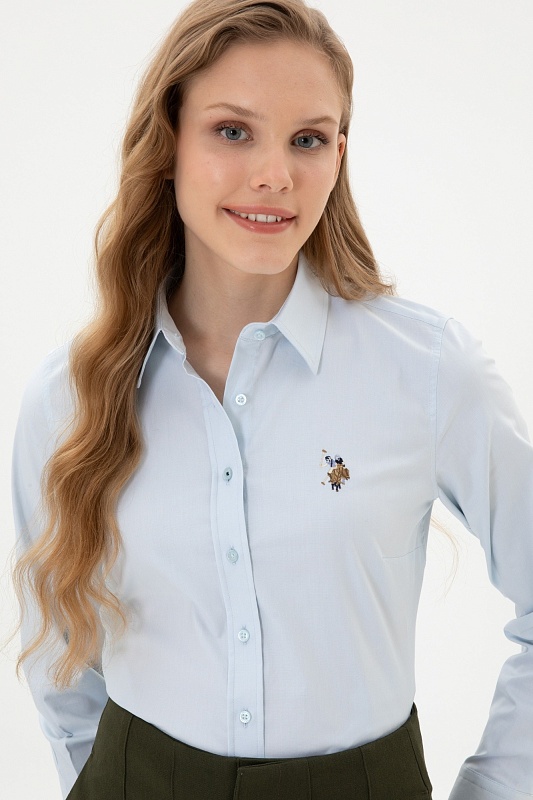Рубашка из хлопка приталенная - G082SZ0040CRISCOLOR025K Сорочка жен. (VR003, 40)