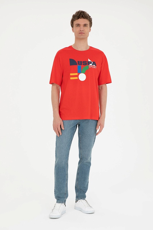 Футболка из хлопка с надписью - G081SZ0110CUBA Футболка муж. (VR030, XL)