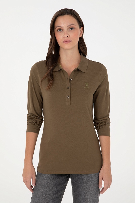 Поло с длинным рукавом из хлопка - G082SZ0820TPG_SK024 Толстовка жен. (VR027, M)