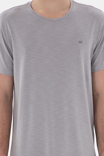 Футболка базовая с логотипом - G081SZ0110MUSTIY025 Футболка муж. (VR080, L)