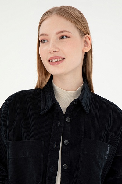 Рубашка вельветовая свободная - G082SZ0040CLAIRE Сорочка жен. (VR046, 34)