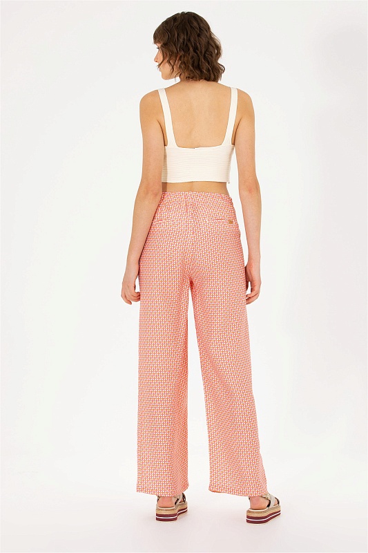 Брюки на кулиске широкие - G082SZ0780LEONA Брюки жен. (VR023, 34)