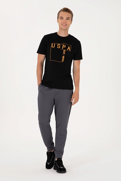 Спортивные брюки на манжетах - G081SZ0OP0S_HANKAS Брюки спорт. муж. (VR006, XL)