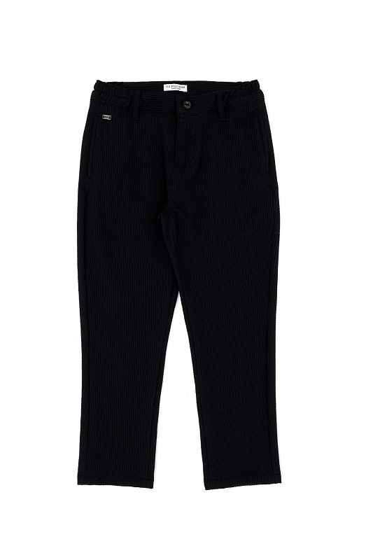 Брюки зауженные к низу из жатой ткани для мальчиков - G083SZ0780WAGOKIDS Брюки муж. детс. (VR046, 13_14)