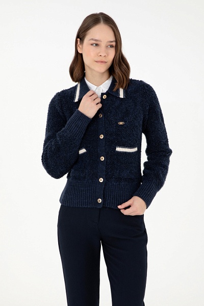 Кардиган на пуговицах с отложным воротником - G082SZ0TH0HERBERT Кардиган жен. (VR033, 2XS)