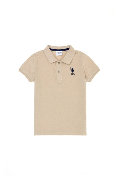 Футболка-поло U.S. Polo Assn. из хлопка станет комфортным выбором для повседневного гардероба девочки. Натуральный хлопок обеспечивает мягкость, позволяет коже дышать и дарит комфорт в течение дня. Классический дизайн с отложным воротником делает изделие универсальным для прогулок, отдыха и учебы. Вышивка с логотипом на груди подчеркивает фирменный стиль бренда.<br />
<br />
Особенности изделия:<br />
• Натуральный хлопок<br />
• Для девочек<br />
• Отложной воротник с застежкой на пуговицы<br />
• Вышивка с логотипом на груди<br />
<br />
Уход: бережная стирка при 30°C<br />
Страна производства: Турция<br />
 - G083SZ0110TP01IY023 Футболка муж. детс. (VR049, 9_10)