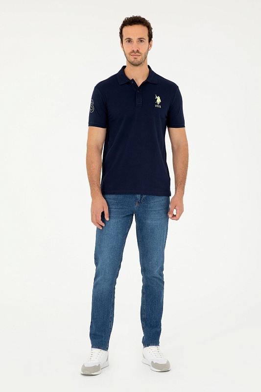 Футболка-поло из хлопка - G081SZ0110JIROIY024 Футболка муж. (VR033, 2XS)