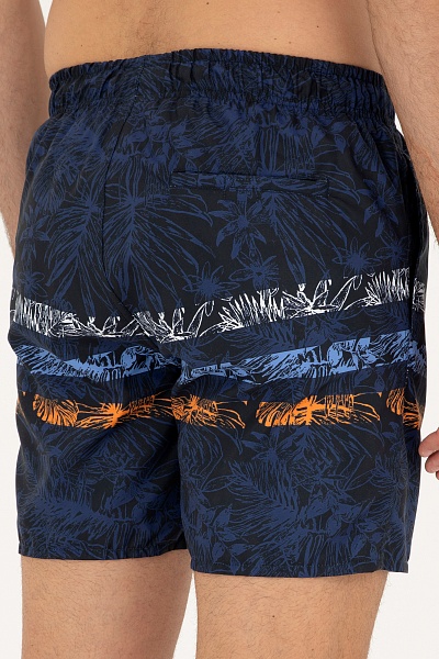 Шорты плавательные с принтом на кулиске - G081SZ0660MAKO Шорты спорт. муж. (VR033, XL)