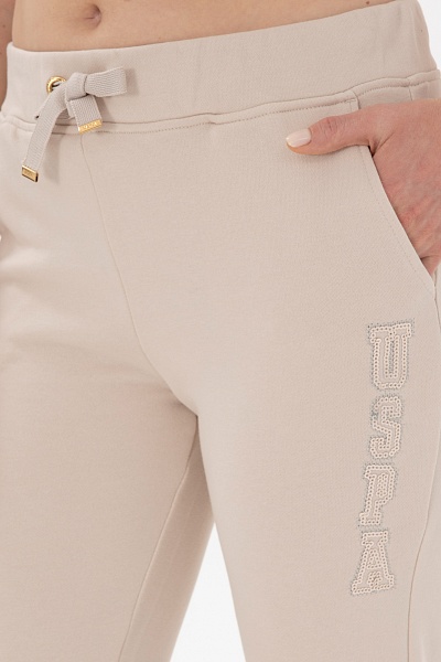 Спортивные брюки на манжетах зауженные - G082SZ0OP0PT0125 Брюки спорт. жен. (VR049, XL)