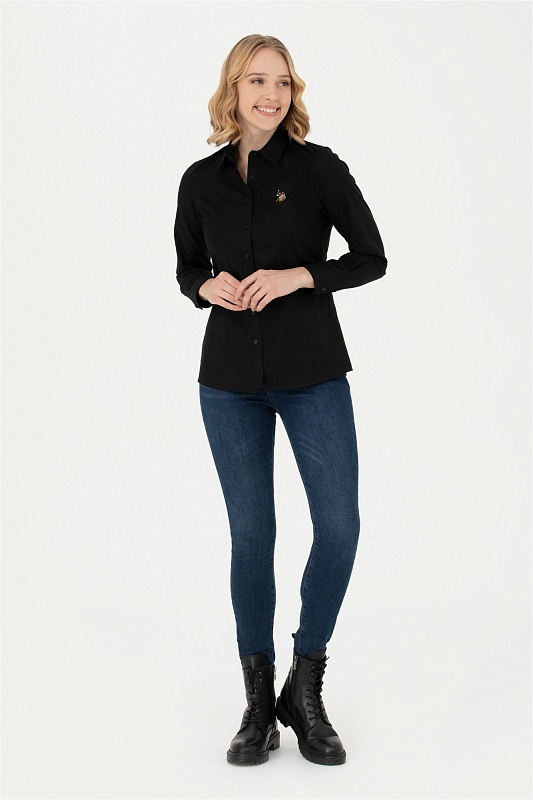 Рубашка из хлопка приталенная - G082SZ0040CRISCOLOR023K Сорочка жен. (VR046, 40)