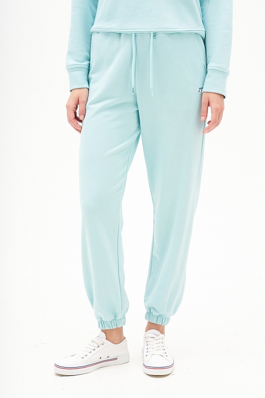 Спортивные брюки на манжетах - G082SZ0OP0R-FEROT Брюки спорт. жен. (VR083, XL)