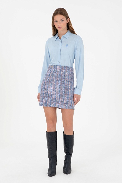 Юбка мини твидовая - G082SZ0980JOYS Юбка жен. (VR036, 40)