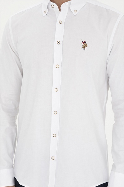 Рубашка из хлопка приталенная - G081SZ0040CEDCOLOR024Y Сорочка муж. (VR013, 5XL)