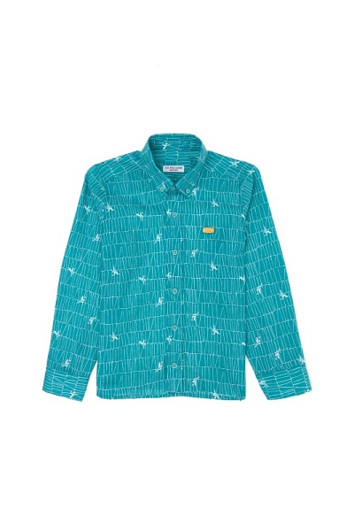 Рубашка с узором прямая для мальчиков - G083SZ0040ERDOS Сорочка муж. детс. (VR090, 8_9)