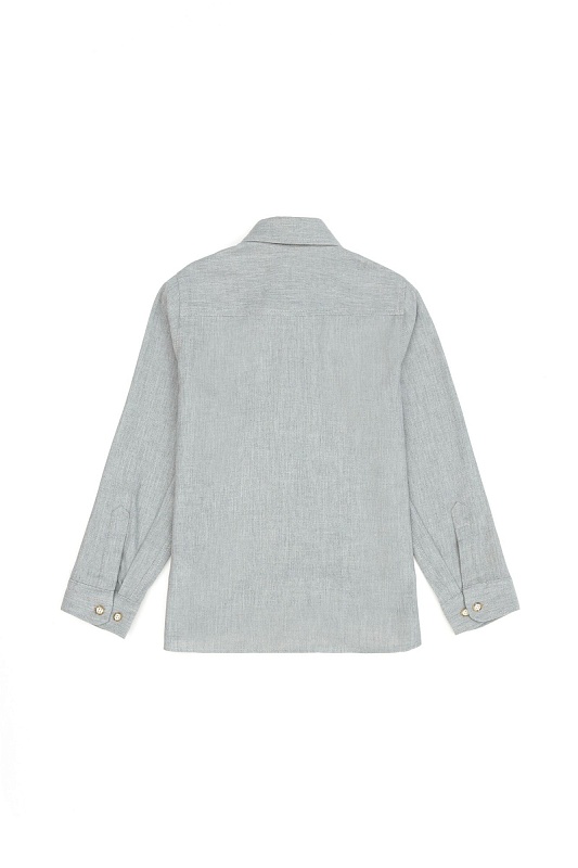 Рубашка из хлопка прямая для мальчиков - G083SZ0040AKISKIDS023K Сорочка муж. детс. (VR049, 5_6)